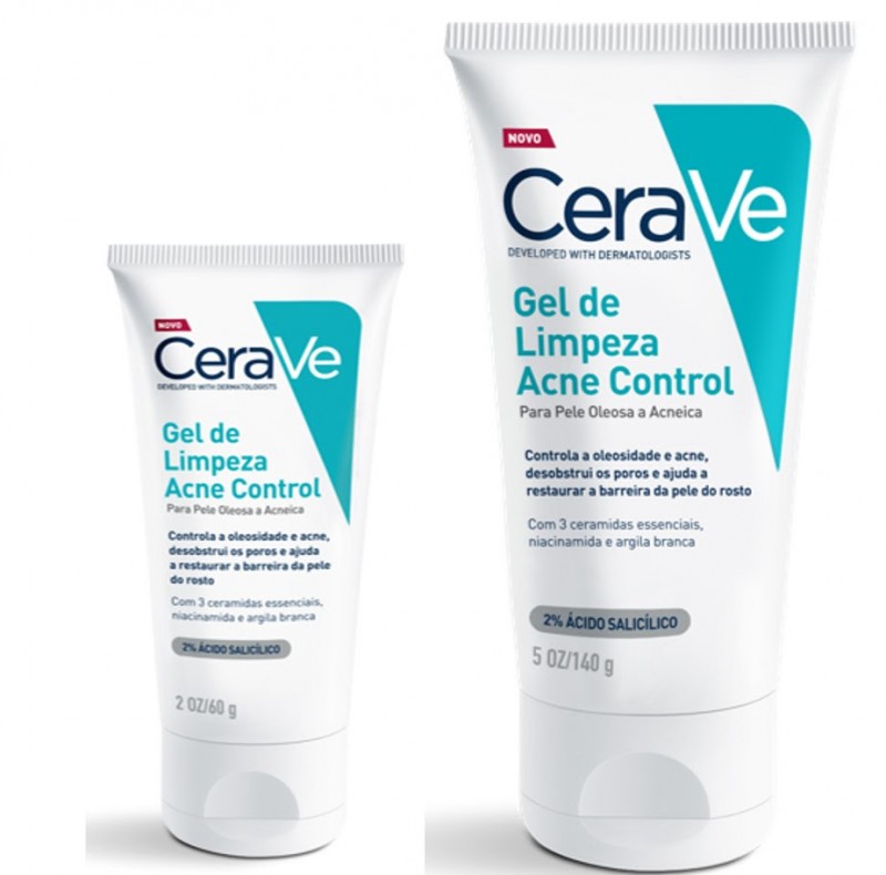 CeraVe lança gel de limpeza com controle da oleosidade e diminuiçãp da acne