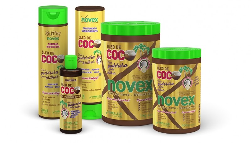 Embelleze lança família com óleo de coco para sua linha Revitay Novex