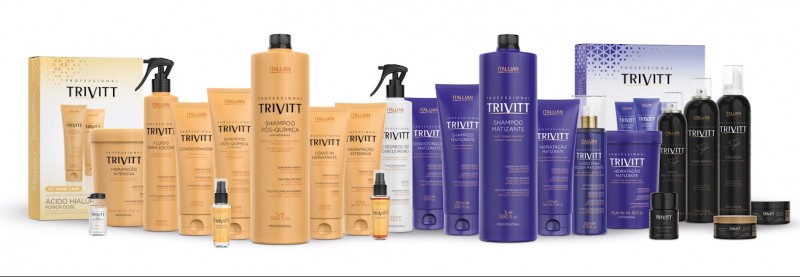 Linha Trivitt da Itallian Hairtech inova com ativos de alta tecnologia