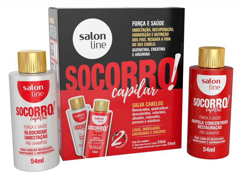 Salon Line lança kit de tratamento capilar com ampola e creme