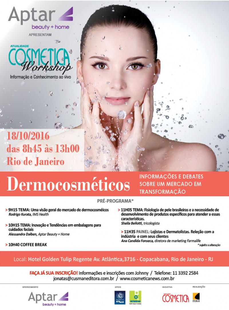 Workshop Atualidade Cosmética - Dermocosméticos Rio de Janeiro
